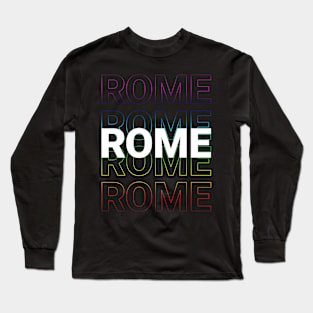 Rome - Kinetic Style Long Sleeve T-Shirt